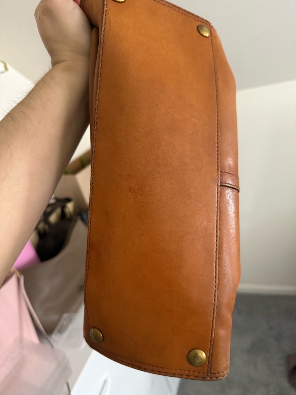 Coach Bleecker Tattersall Whipstitched Hand Bag - Picture 13 of 13